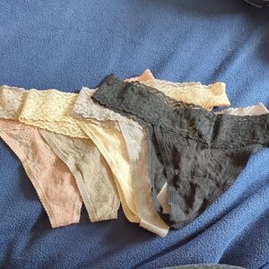 NWOT Black Bow Lace tanga XL/XXL